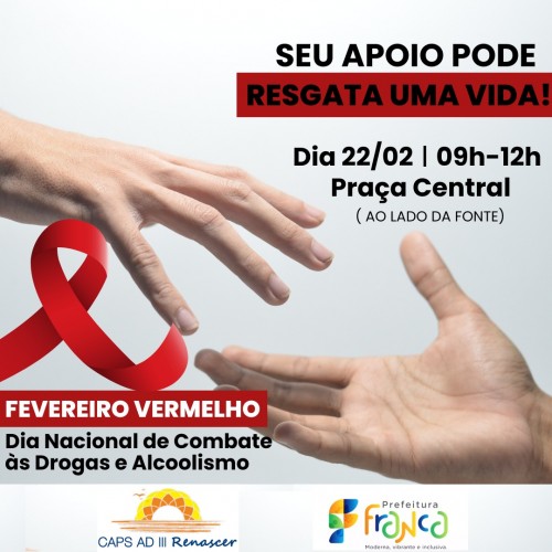 CAPS Renascer promove evento na Praça Central de Franca para conscientizar sobre o consumo de drogas