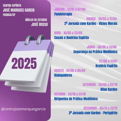 Divulgado o cronograma de cursos do C.E. José Marques Garcia para 2025