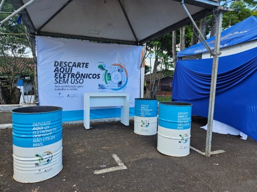 Fundação Allan Kardec promove coleta de lixo eletrônico na Expoagro Franca 2025